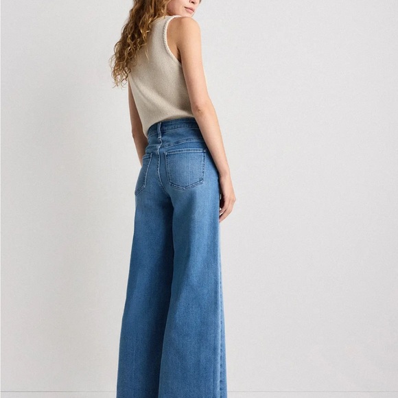 Quince Luna Stretch Wide Leg Jeans 24 - Picture 3 of 7